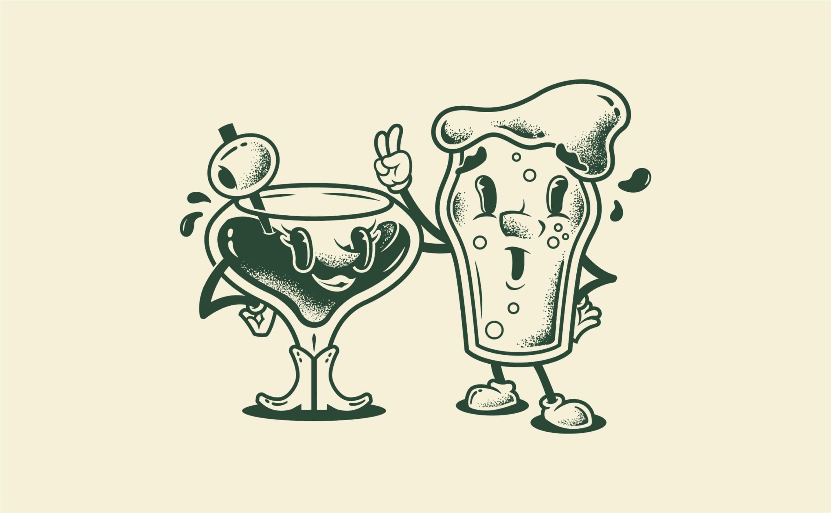 The Deluxe Bar and Grill Illustration 05