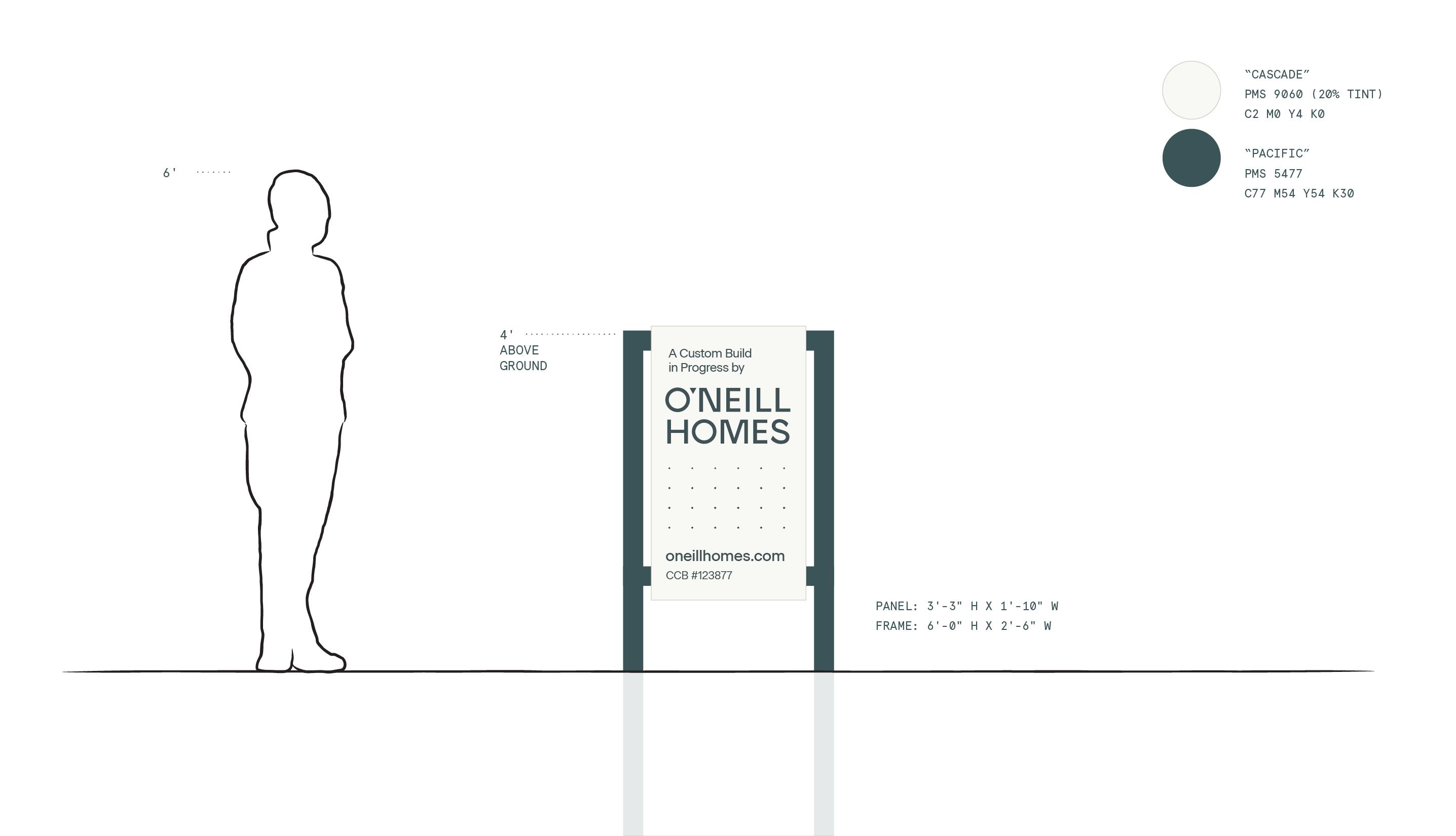 Oneill Homes Signage Elevation